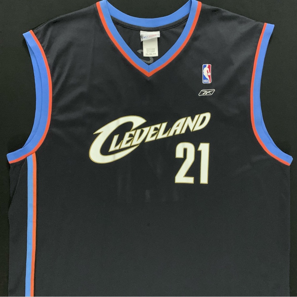 Reebok Darius Miles Cleveland Cavaliers Black #21 NBA Jersey 2XL